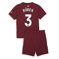 Manchester City Ruben Dias #3 3rd trikot Kinder 2024-25 Kurzarm (+ Kurze Hosen)